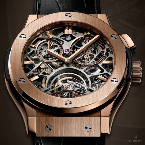 hublot classic fusion skeleton tourbillon king gold 45mm|HUBLOT Classic Fusion Skeleton Tourbillon .